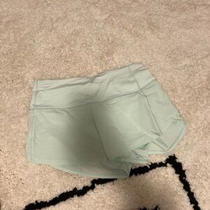 Lululemon Mint Green Women's Speed Up High Waist Shorts